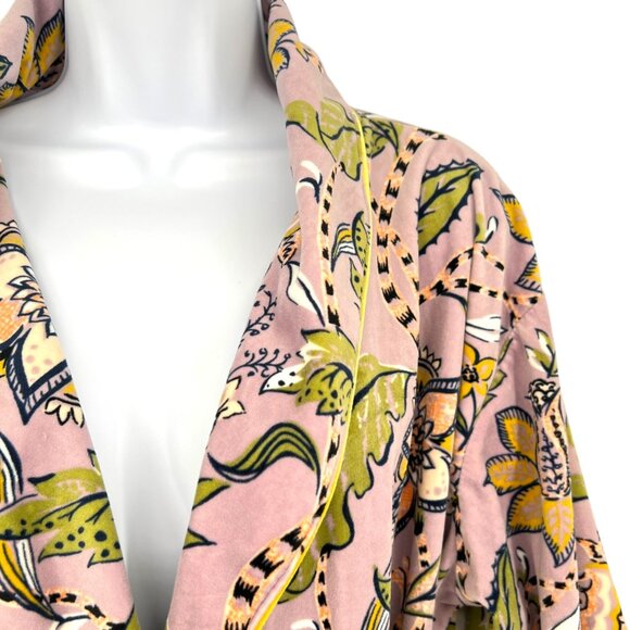 World Market Floral Kimono Robe Cozy Soft Lilac Purple One Size - Picture 3 of 12